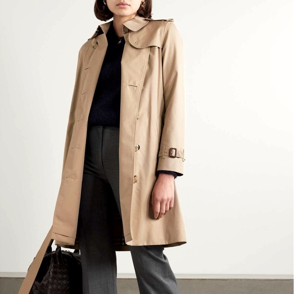 Burberry Jackets & Blazers - Burberry Silky Tan Belted Raincoat/ Trench Coat